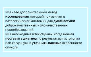 ИГХ исследование. Что это такое, как проводится, расшифровка