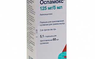 Оспамокс (Ospamox) 125-250-500 суспензия для детей. Инструкция