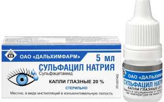Сульфацил-натрия (Sulfacylum-natrium) глазные капли. Цена, инструкция по применению детям, взрослым