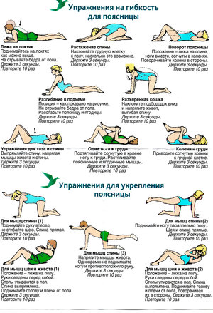 Упражнения для гибкости поясничного отдела позвоночника