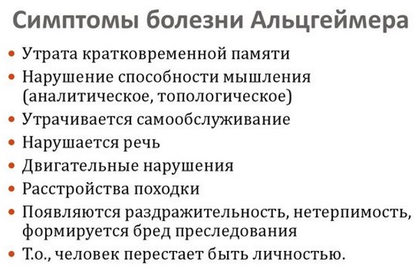 Болезнь Альцгеймера. Симптомы, лечение, препараты, народными средствами