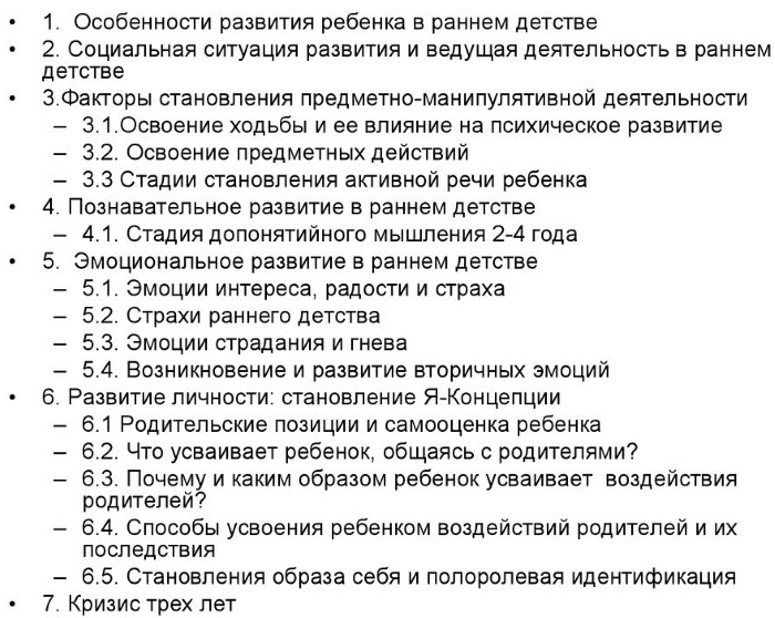 Возрастная периодизация по Эльконину психического развития. Таблица, этапы в схемах, характеристика, принципы